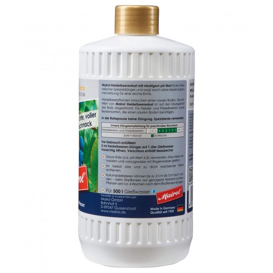 Mairol základní hnojivo na borůvky Premium Liquid 1000 ml 