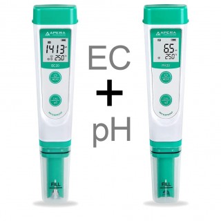 Měření EC + pH metr Apera EC20 + PH20 + ATC, včetně kalibrační sady