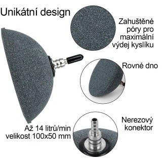 Vzduchový kámen keramický, průměr 100 mm, výška 50 mm