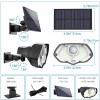 Zahradní solární lampa s detektorem pohybu, 106 LED, 3 režimy, 2200 mAh Zahradní solární lampa s detektorem pohybu, 106 LED, 3 režimy, 2200 mAh