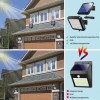 Zahradní solární lampa s detektorem pohybu, 56 LED, 300 lm, 7000 kelvin, 1200 mAh