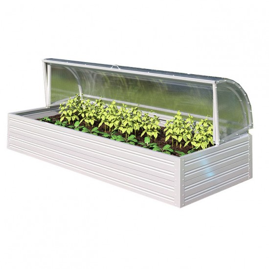 Vyvýšený záhon - pařeniště - mini skleník z 4 mm polykarbonátu, 89 x 175 x 80 cm Vyvýšený záhon - pařeniště - mini skleník z 4 mm polykarbonátu, 89 x 175 x 80 cm