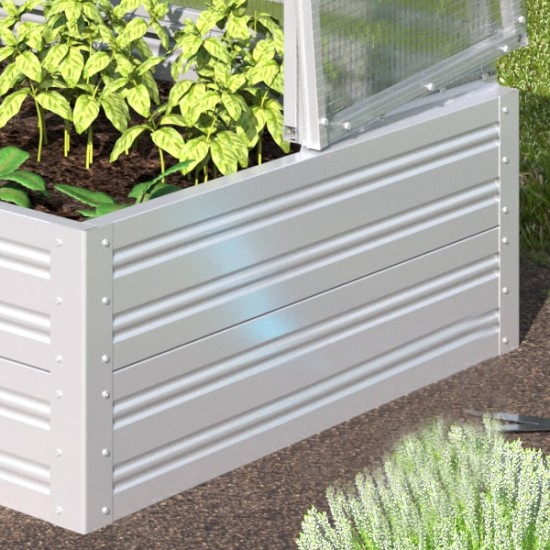 Vyvýšený záhon - pařeniště - mini skleník z 4 mm polykarbonátu, 89 x 175 x 80 cm Vyvýšený záhon - pařeniště - mini skleník z 4 mm polykarbonátu, 89 x 175 x 80 cm