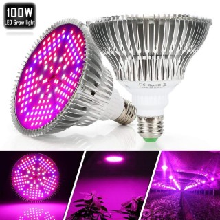 Grow LED žárovka 100 W Full, patice E27 pro růst rostlin 150 led diod