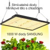 Grow LED lampa - IR 1000 W stmívatelná světla, plné spektrum 300 LED Samsung