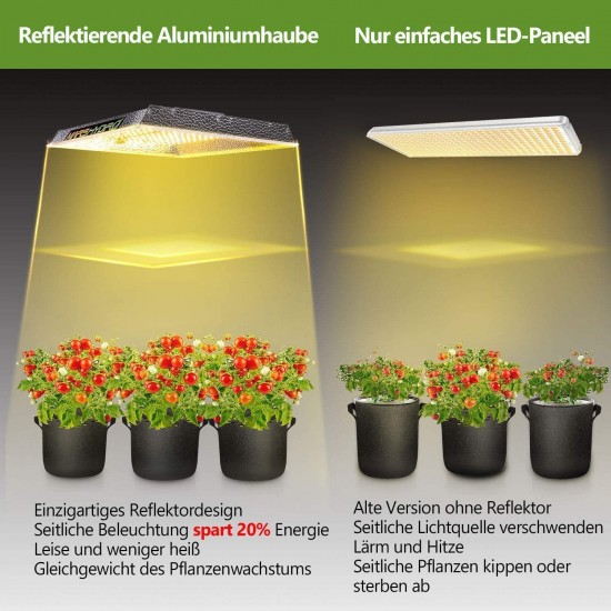 Grow LED lampa - panel Mars TS 600 W, plné spektrum  240 LED