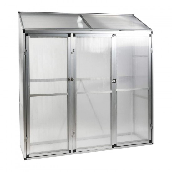 Skleník na balkón GAMP A-3, 182 × 52 × 190 cm, 4 mm polykarbonát Skleník na balkón GAMP A-3, 182 × 52 × 190 cm, 4 mm polykarbonát