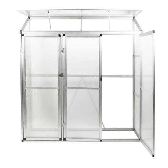 Skleník na balkón GAMP A-3, 182 × 52 × 190 cm, 4 mm polykarbonát Skleník na balkón GAMP A-3, 182 × 52 × 190 cm, 4 mm polykarbonát