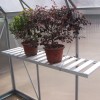 Polička 120 x 30 cm, 2 kusy pro zahradní skleníky Gampre Sanus stříbrná, hliníková