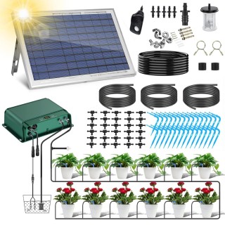 Automatická solární závlaha - Solární automatický zavlažovací systém 30+5 metrů, 30 kapačů